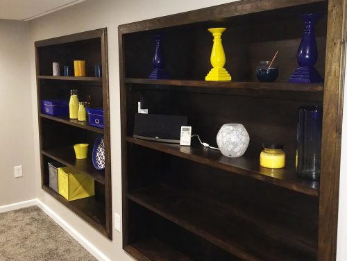 built in shelves