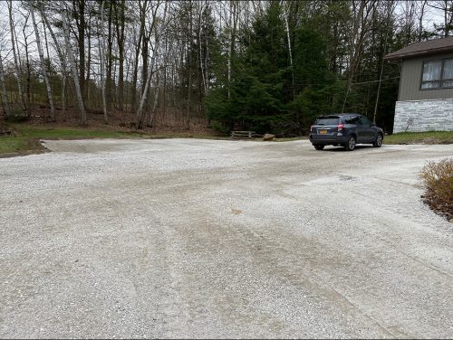 Commercial parking lot grading
