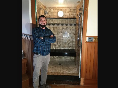 Custom Tile Shower by Savvy Custom Builders